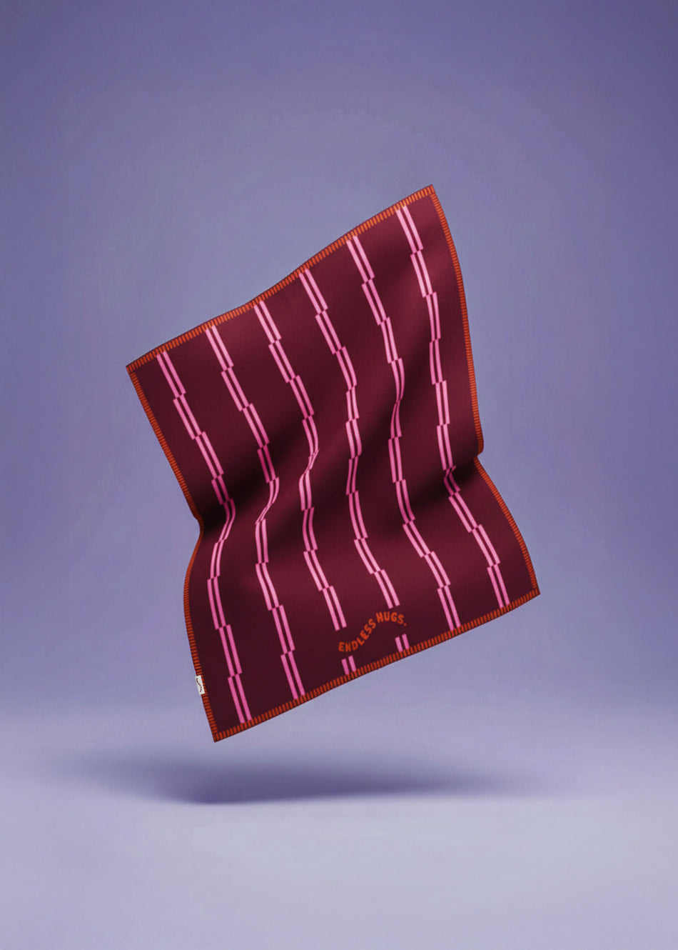 Bawełniany kocyk dla niemowlaka 80x100 cm - Burgundy