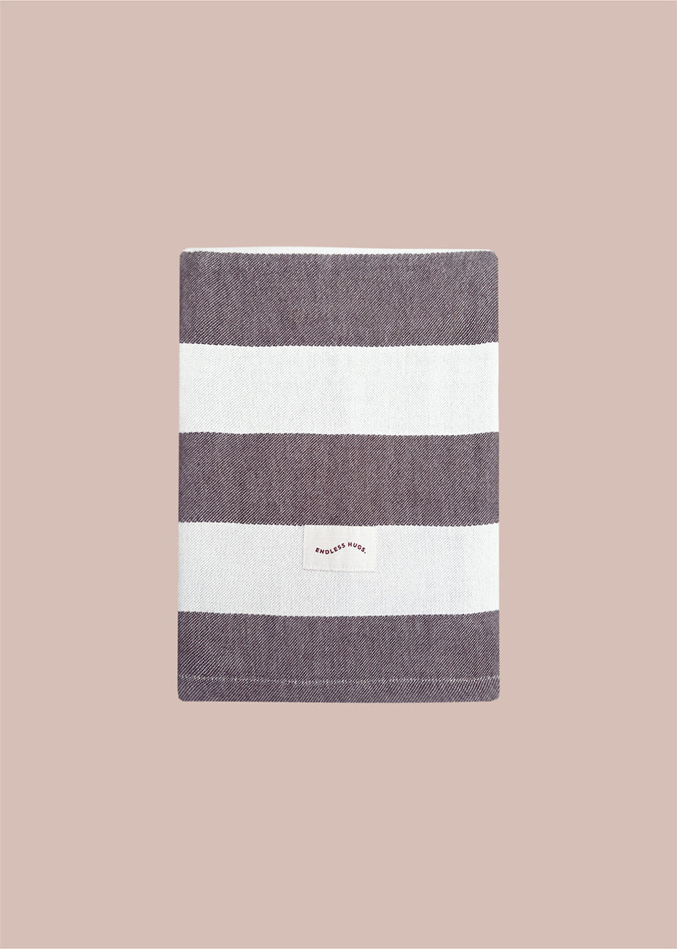 Ręcznik bambusowy w brązowe pasy