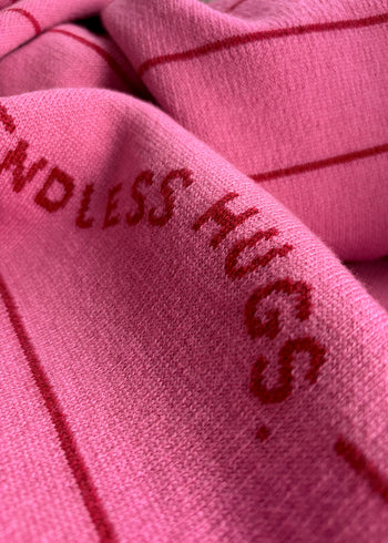 Babydecke aus 100 % Merinowolle 80 × 100 cm - Rosa