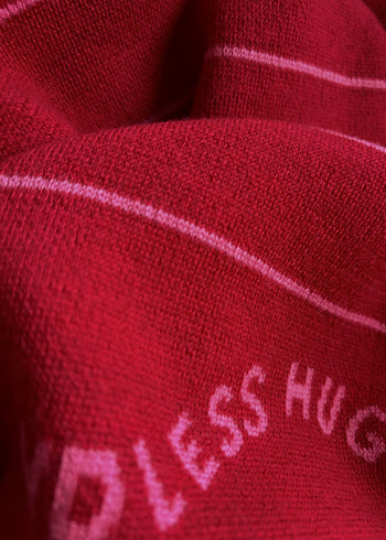 100% Merino Wool Blanket 80 × 100 cm - Red