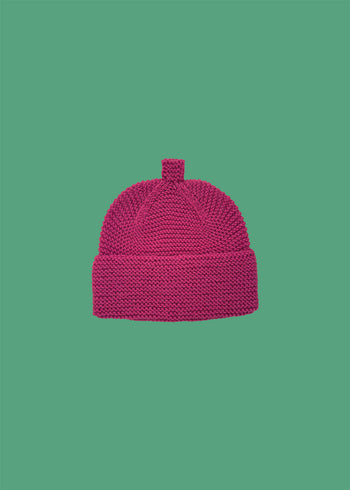 Czapka dziecięca 100% wełna merino - Czerwona