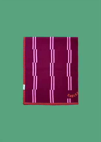 Bawełniany kocyk dla niemowlaka 80x100 cm - Burgundy