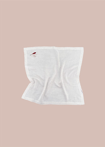 Pieluszka muślinowa bambusowa z haftem ptaszka - 60x60 cm