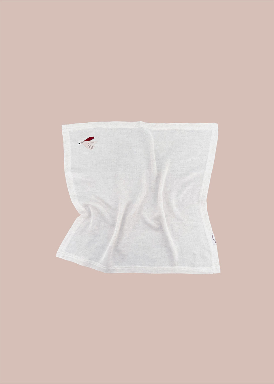 Pieluszka muślinowa bambusowa z haftem ptaszka - 60x60 cm