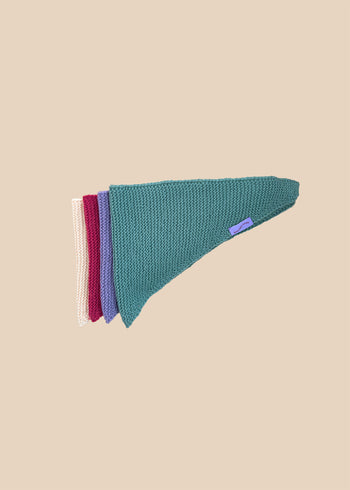 Children's triangular scarf 100% merino wool - Red