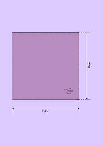Bambusowy otulacz dla noworodka 120x120 cm - Lila