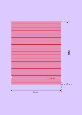 Babydecke aus 100 % Merinowolle 80 × 100 cm - Rosa
