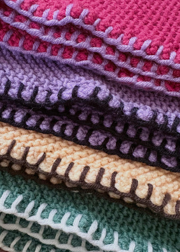 Trójkątna chusta 100% wełna merino - Butter