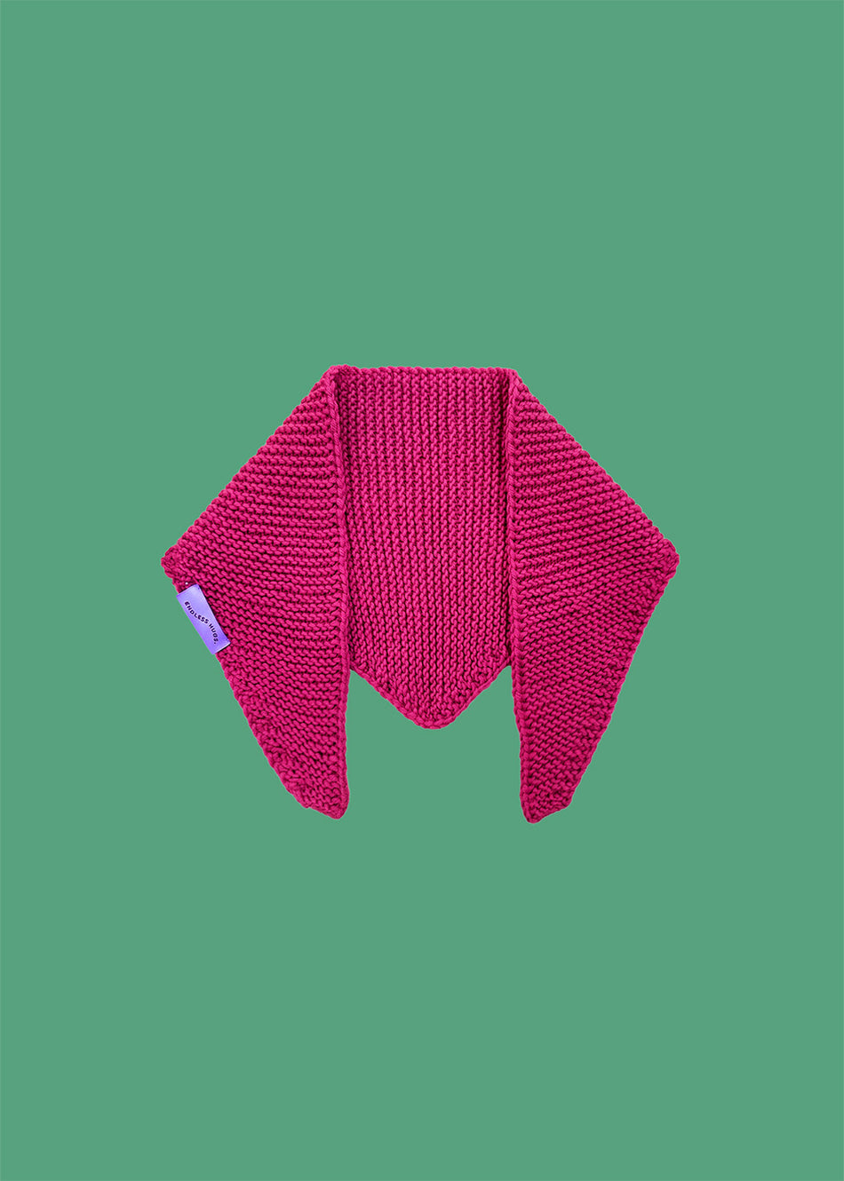 Children's triangular scarf 100% merino wool - Red