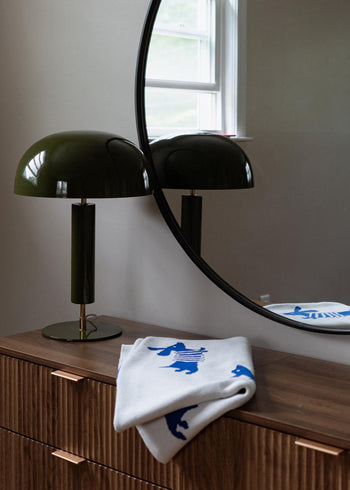 Bawełniany kocyk dla niemowlaka w pieski 80x100 cm - Blue