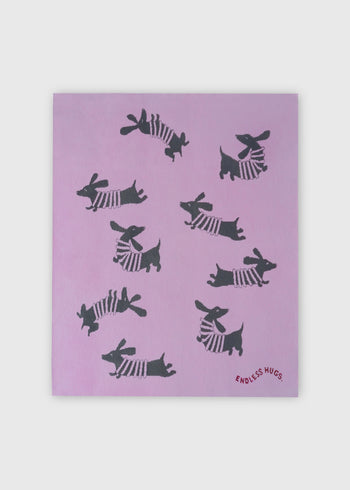 kocyk w pieski, kocyk bawełniany, design, blanket, kids blanket, kocyk dla niemowlaka, różowy kocyk