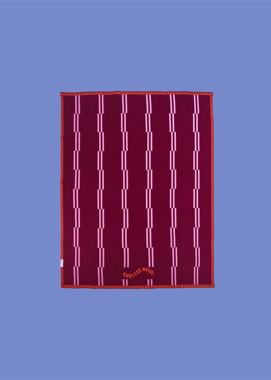 Baumwolldecke für Babys 80x100 cm - Burgunderrot