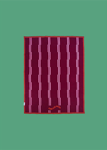 Bawełniany kocyk dla niemowlaka 80x100 cm - Burgundy