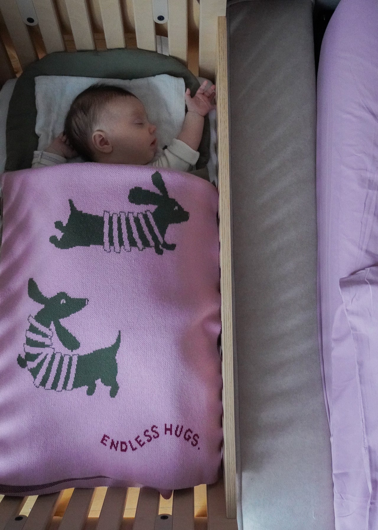 kocyk w pieski, kocyk bawełniany, design, blanket, kids blanket, kocyk dla niemowlaka, różowy kocyk, pink