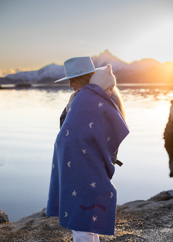 Decke 100% Merinowolle 80x100 cm - Heaven