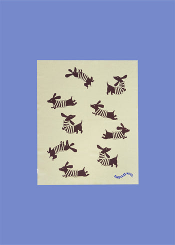 Bawełniany kocyk dla niemowlaka w pieski 80x100 cm - Butter