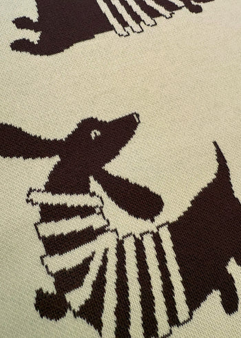 Cotton baby blanket with dogs 80x100 cm - Butter