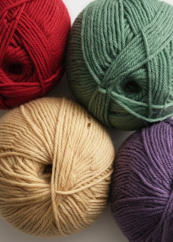 Trójkątna chusta 100% wełna merino - Butter