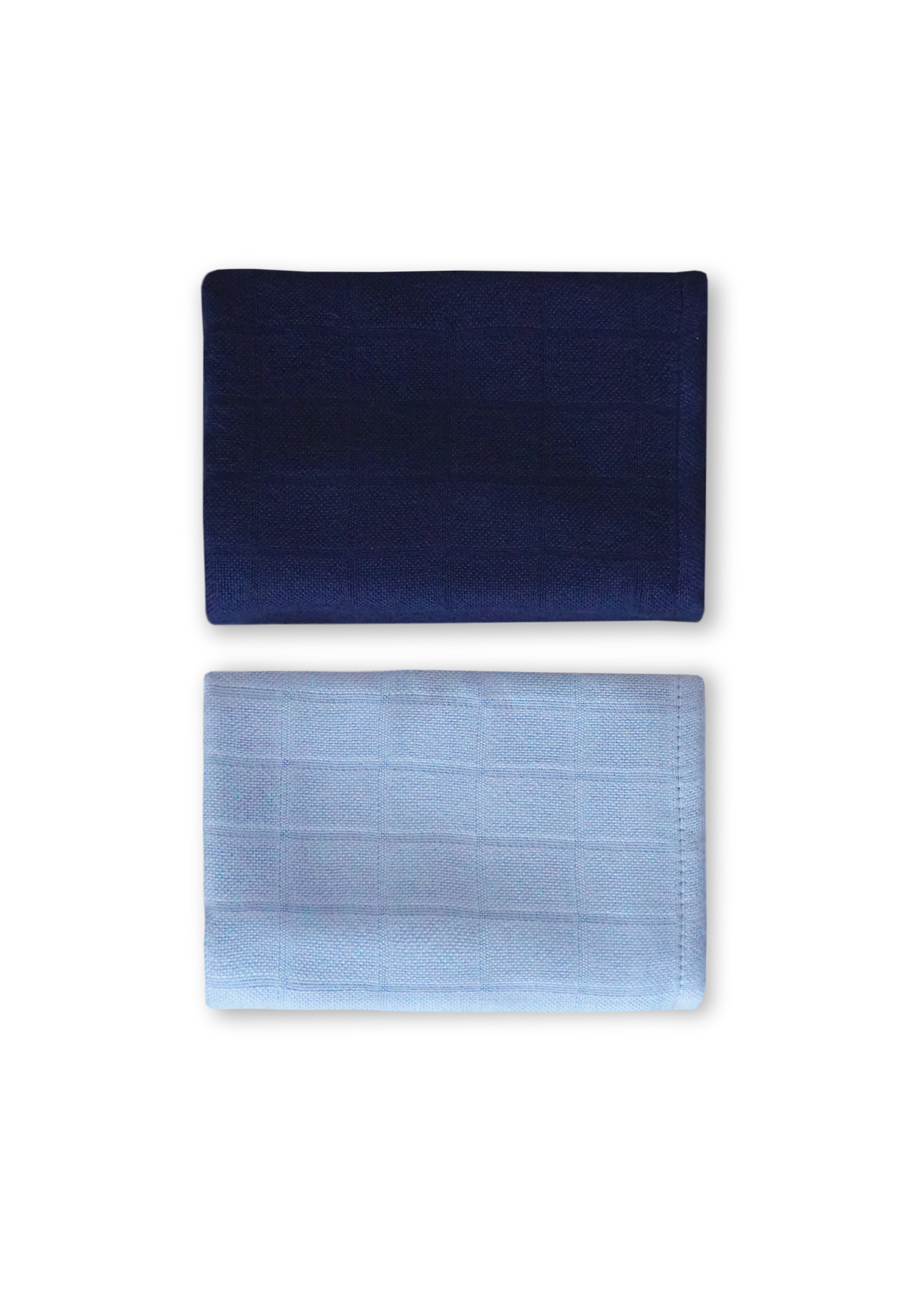 Pieluszki muślinowe bambusowe - Dwupak 60x60 cm - Blue