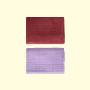 Pieluszki muślinowe bambusowe - Dwupak 60x60 cm - Lila
