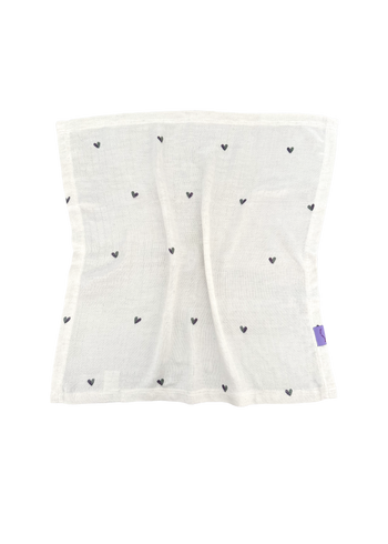 MUSLIN DIAPERS - TWO-PACK 60x60CM - HEARTS