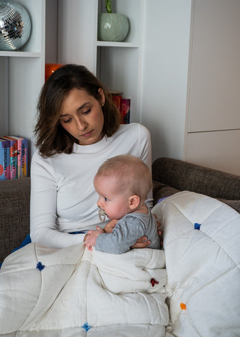 Pościel bambusowa dla dzieci i niemowląt z wypełnieniem - Blue